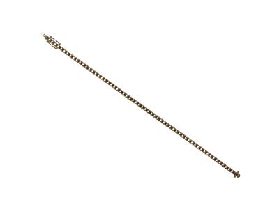 Pulsera Río A Engastar, Para 62 Piedras Redondas De 0,03ct, 18 Cm, Oro Blanco 18k Ni - Imagen Estandar - 4