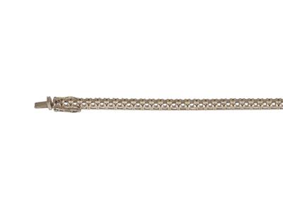 Pulsera River Para Engarzar, Para 53 Piedras Redondas De 0,05ct, 18 cm, Oro Gris 18k Ni - Imagen Estandar - 1
