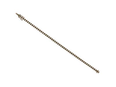 Pulsera Río A Engastar, Para 53 Piedras Redondas De 0,05ct, 18 Cm, Oro Blanco 18k Ni - Imagen Estandar - 4