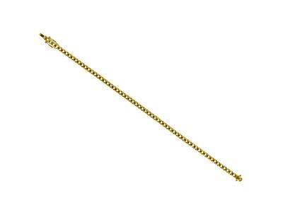 Pulsera Rivi}re Para Engastar, Para62 Piedras Redondas De 0,03 Ct, 18 Cm, Oro Amarillo De 18k - Imagen Estandar - 4