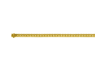Brace Rivie Or Jaune 750 Lks50-200.1b, 18cm 66 Pierres De 0,05ct - Imagen Estandar - 3