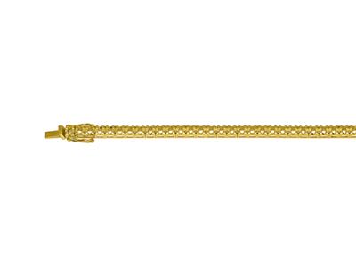 Pulsera Tenis Para Engastar, Para 53piedras Redondas De 0,05ct, 18cm, Oro Amarillo 18k - Imagen Estandar - 1