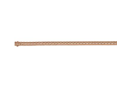 Pulsera Rivi}re Para Engarzar, Para62 Piedras Redondas De 0,03 Ct, 18  cm, Oro Rojo 5n De 18k - Imagen Estandar - 3