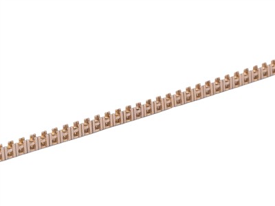 Brace Rivie Or Rouge 750 Lks50-200.1b, 18cm 66 Pierres De 0,05ct - Imagen Estandar - 3