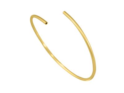 Brazalete Hueco Flexible Extraligero 2,10 mm, 58 X 48 mm, Oro Amarillode 18 K - Imagen Estandar - 1