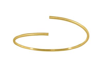 Brazalete Hueco Flexible Extraligero 2,10 mm, 58 X 48 mm, Oro Amarillode 18 K - Imagen Estandar - 2