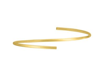 Brazalete Hueco Flexible Extraligero 2,10 mm, 58 X 48 mm, Oro Amarillode 18 K - Imagen Estandar - 3