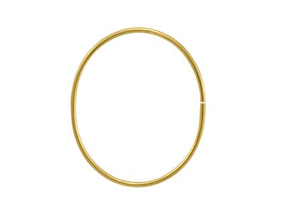 Brazalete Hueco Flexible Extraligero 2,10 mm, 58 X 48 mm, Oro Amarillode 18 K - Imagen Estandar - 4