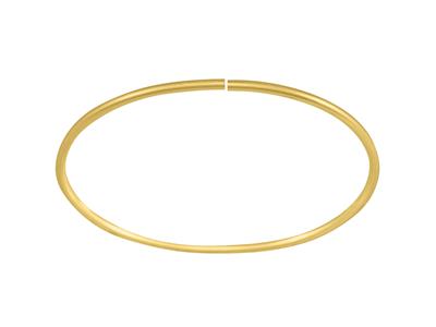 Brazalete Hueco Flexible Extraligero 2,10 mm, 58 X 48 mm, Oro Amarillode 18 K - Imagen Estandar - 5