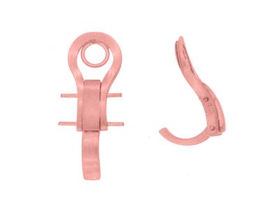Sistema De Oreja Clip De 18 mm, Ororojo De 18k. Ref. 7304-bis, Par - Imagen Estandar - 1