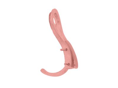 Sistema De Oreja Clip De 22 mm, Ororojo De 18k. Ref 7335-bis, El Par - Imagen Estandar - 3