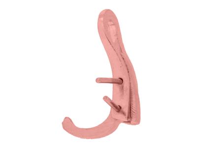 Sistema De Oreja Clip De 14 mm, Ororojo De 18k. Ref. 7329 -bis, El Pa R - Imagen Estandar - 3