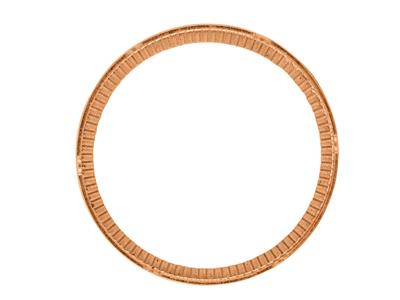 Engaste Facetado Para Moneda De 20 Frs, Oro Rojo De 18 Quilates. Ref. 02505