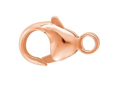 Cierre De Manilla Abombada Estampada Con Anillo Integrado 11 mm, Oro Rosa De 18k Ref. 17196 - Imagen Estandar - 1
