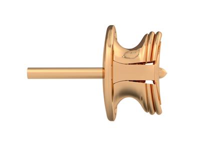 Sistema De Pendientes Evm, 7 mm, Oro Rosa De 18 Quilates. Ref. 07481, Pieza - Imagen Estandar - 2