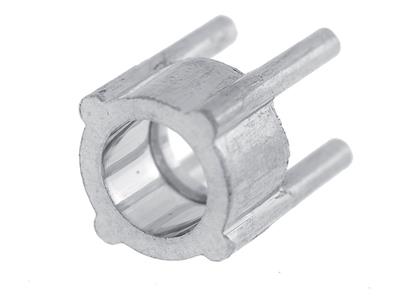 Engaste De 4 Puntas Para Piedra Redonda De 2 mm, Oro Gris De 18k Pd 10. Ref. 02065 - Imagen Estandar - 2
