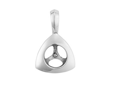 Colgante Para Perla De 8 a 9 mm, Oro Blanco De 18 Quilates Rodiado. Ref. Pe204 - Imagen Estandar - 2