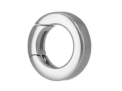 Cierre Invisible 9,90 Mm, Tubo Plano, Oro Gris 18k Rodiado - Imagen Estandar - 2