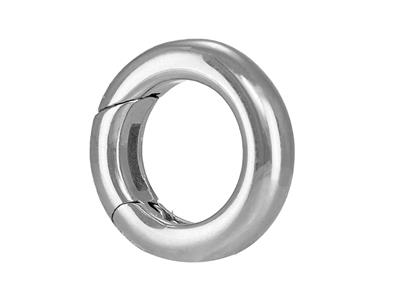 Cierre Invisible 13,40 Mm, Tubo Redondo, Oro Gris 18k Rodiado - Imagen Estandar - 2