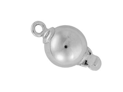 Cierre De Seguridad Cautivo, Bola Lisa De 6 Mm, Oro Blanco De 18 Kt Pd6,50 - Imagen Estandar - 2