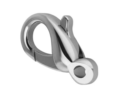 Cierre Tipo Menotte Barroco Fundido18 mm, Oro Blanco 18k Pd 13. Ref. 37033 - Imagen Estandar - 2