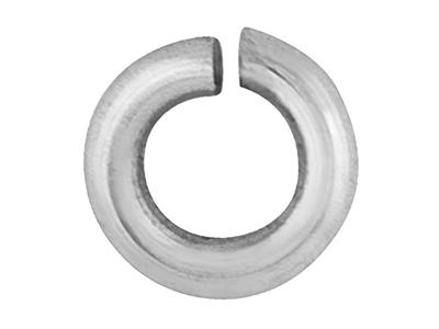 Anillo De Punta 4mm, Oro Blanco 18k Pd12