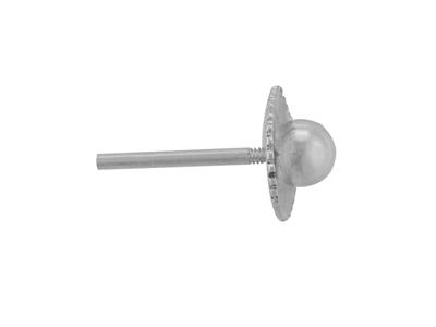 Froufrou Con Poste 1 X 12 mm, Froufrou 6 mm, Oro Blanco 18k Pd 13. Ref. 07409-3, Pieza - Imagen Estandar - 1