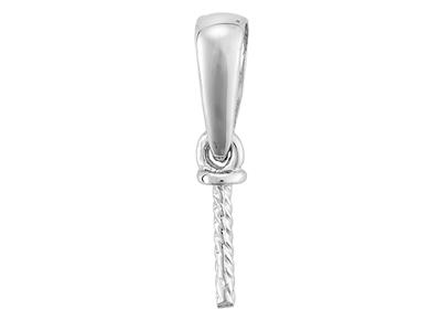 Asa De Joyería Móvil Para Perla De 6 a 12 mm, Oro Gris De 18k Rodiado.ref. Be002 - Imagen Estandar - 2