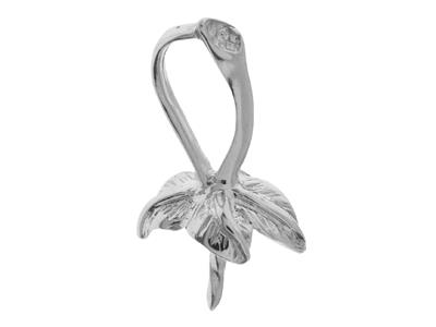 Engaste Para Perla De 9 Mm, Oro Blanco De 18k Rodiado. Ref. Be041 - Imagen Estandar - 1