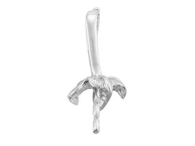 Engaste Para Perla De 9 Mm, Oro Blanco De 18k Rodiado. Ref. Be041 - Imagen Estandar - 2