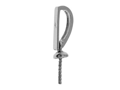Fianza Para Perlas De Cualquier Diámetro, Oro Blanco De 18k Rodiado. Ref. Be151 - Imagen Estandar - 1