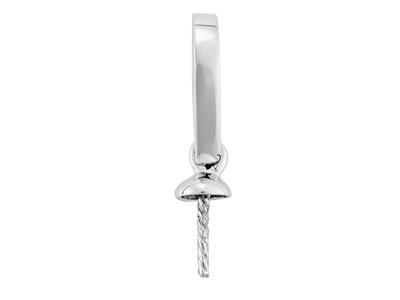 Fianza Para Perlas De Cualquier Diámetro, Oro Blanco De 18k Rodiado. Ref. Be151 - Imagen Estandar - 2