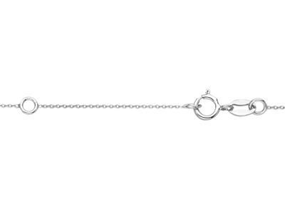 Collar De Malla For\at, Con Soportede Varilla Para Perla Y Engaste Pa Ra Piedra De 0,01 Ct, 41+3 cm, Oro - Imagen Estandar - 4