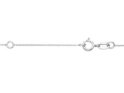 Collar De Malla For\at, Con Soportede Varilla Para Perla Y Engaste Pa Ra Piedra De 0,05 Ct, 41+3 cm, Oro - Imagen Estandar - 4