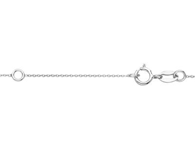 Collar De Malla For\at, Con Soportede Varilla Para Perla Y Engaste Pa Ra Piedra De 0,10 Ct, 42+3 cm, Oro - Imagen Estandar - 4