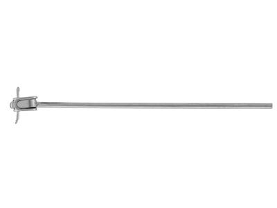 Sistema De Broche De Varilla Simplecon Resorte, Oro Blanco De 18k Pd 11. Ref. 07205 - Imagen Estandar - 1