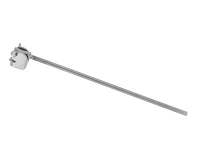 Sistema De Broche De Varilla Simplecon Resorte, Oro Blanco De 18k Pd 11. Ref. 07205 - Imagen Estandar - 2