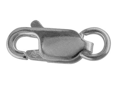 Cierre De Menotte Planas Con Anillalibre 8 mm, Oro Blanco 18k Pd 6 Ro Diado.ref. 17059 - Imagen Estandar - 1