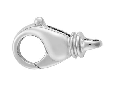 Cierre De Estilo Barroco Fundido Con Anillo Contrario De 22 mm, Oro Blanco De 18 Quilates. Ref. 07122 - Imagen Estandar - 1