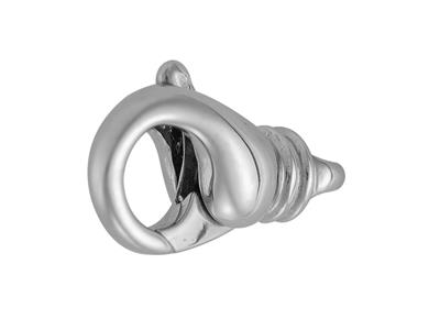 Cierre De Estilo Barroco Fundido Con Anillo Contrario De 22 mm, Oro Blanco De 18 Quilates. Ref. 07122 - Imagen Estandar - 2