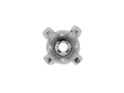 Chatón De 4 Garras Para Piedra Redonda De 2,6 Mm, Oro Blanco De 18 K Pd 12,5. Ref. 01292 - Imagen Estandar - 2