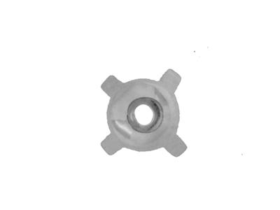 Chatón De 4 Garras Para Piedra Redonda De 2,6 Mm, Oro Blanco De 18 K Pd 12,5. Ref. 01292 - Imagen Estandar - 3