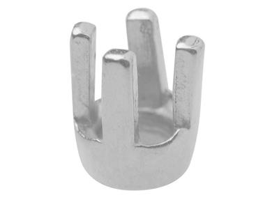 Engaste De 4 Puntas Para Piedra Redonda De 2,5 mm, Oro Blanco De 18 K Pd 12,5. Ref. 01477 - Imagen Estandar - 1