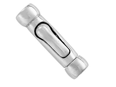 Cierre De Presin De 1,4mm De Diámetro Interior, Oro Gris De 18 Quilates. Ref. 27060