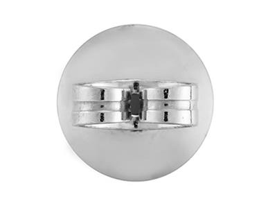 Tuerca Abombada 8 Mm, Oro Gris 18kpd 10. Ref. 07406-8, Por Pieza - Imagen Estandar - 3