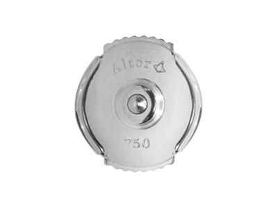Sistema De Cierre Altor Para Pendientes, 6 mm, Oro Gris De 18k Pd13.ref. Alt02, La Pieza - Imagen Estandar - 2