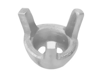 Engaste De 3 Garras Para Piedra Redonda De 2,6mm, Oro Gris De 18k Pd 12. Ref.01514
