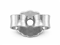 Cierre Belga Dentado Modelo Grande,oro Blanco 18k Pd 13. Ref. 07434, Par - Imagen Estandar - 2