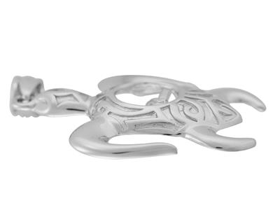 Colgante Tortuga Para Perlas De 8 a10 mm, Plata 925 Rodiada. Ref. Pe1 02 - Imagen Estandar - 2