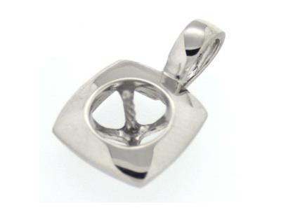 Colgante Para Perlas De 7 A 9 Mm, Plata 925 Rodiada. Ref. Pe203 - Imagen Estandar - 2